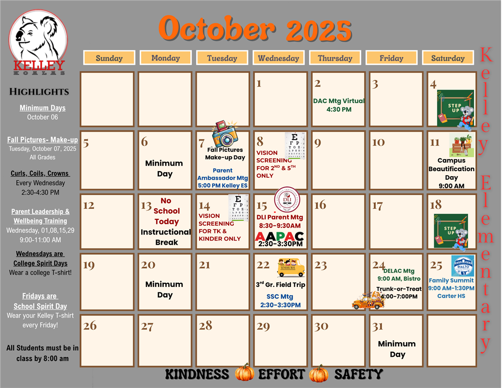 Image of Monthly Calendar